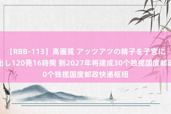 【RBB-113】高画質 アッツアツの精子を子宮に孕ませ中出し120発16時間 到2027年将建成30个独揽国度邮政快递枢纽