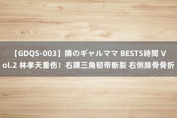 【GDQS-003】隣のギャルママ BEST5時間 Vol.2 林孝天重伤！右踝三角韧带断裂 右侧腓骨骨折