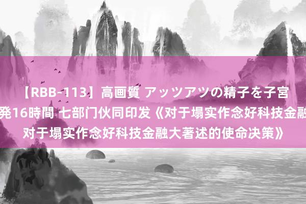 【RBB-113】高画質 アッツアツの精子を子宮に孕ませ中出し120発16時間 七部门伙同印发《对于塌实作念好科技金融大著述的使命决策》