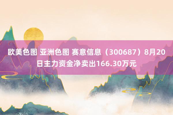 欧美色图 亚洲色图 赛意信息（300687）8月20日主力资金净卖出166.30万元